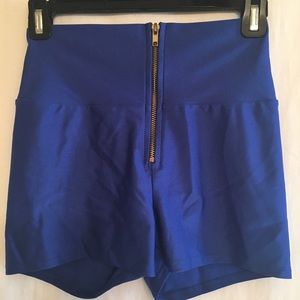 High waist rave shorts